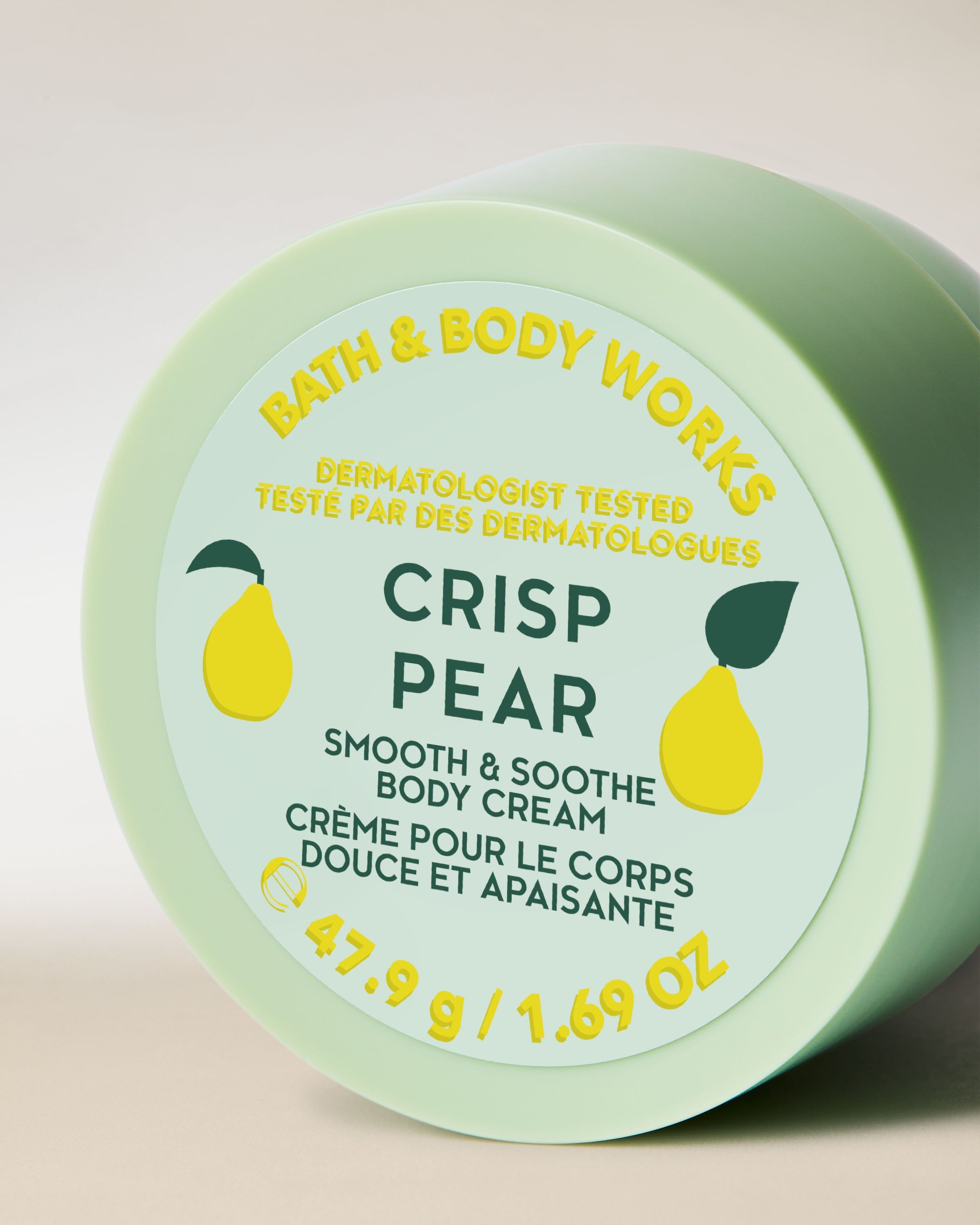 Tělový krém Crisp Pear v zeleném obalu