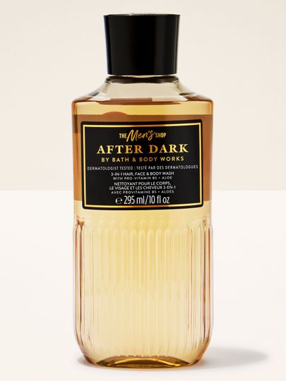 Sprchový gel 3‑v‑1 After Dark Bath & Body Works z kolekce The Men’s Shop na bílém pozadí.