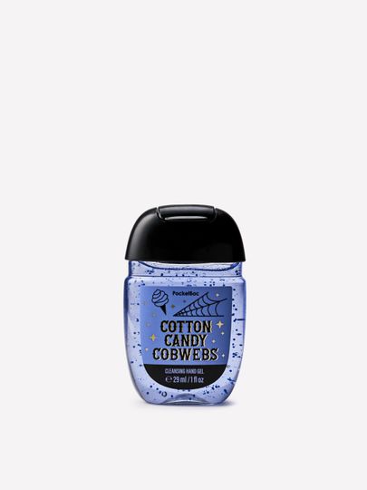 Antibakteriální gel na ruce PocketBac Cotton Candy Cobwebs s modrými částečkami