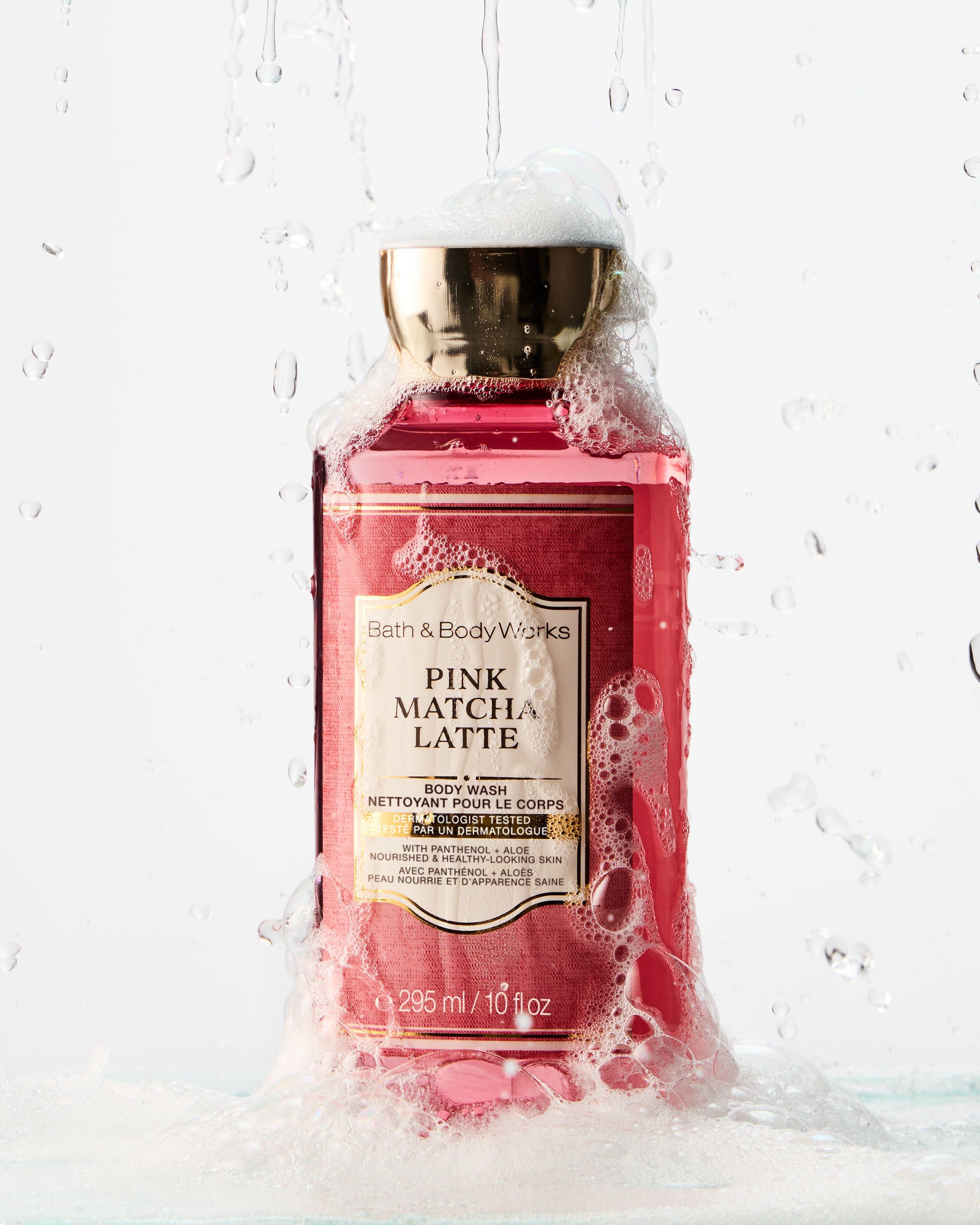 Sprchový gel Bath & Body Works Pink Matcha Latte, 295 ml