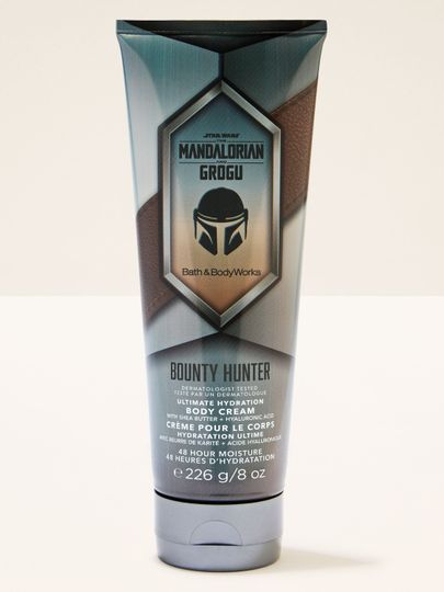 Tělový krém Bounty Hunter Mandalorian & Grogu ve stříbrné tubě