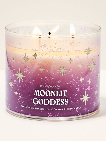 Vonná svíčka Moonlit Goddess Bath & Body Works s ozdobným kovovým víčkem