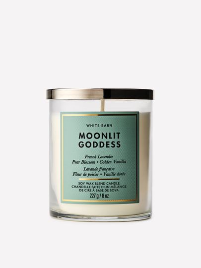 Vonná svíčka White Barn Moonlit Goddess ze směsi sójového vosku, 1 knot