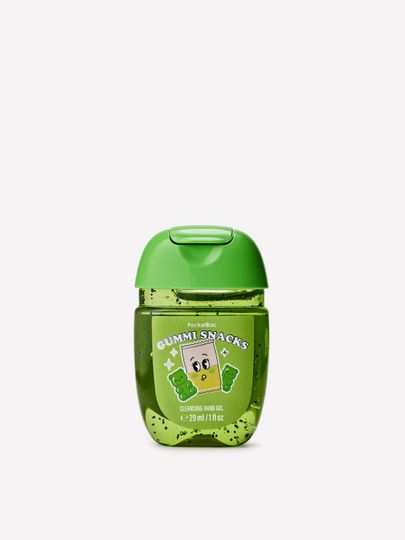 Čisticí gel na ruce PocketBac Gummi Snacks Bath & Body Works se zelenými částečkami