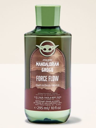 Sprchový gel 3v1 Force Flow Mandalorian & Grogu v zelené lahvi