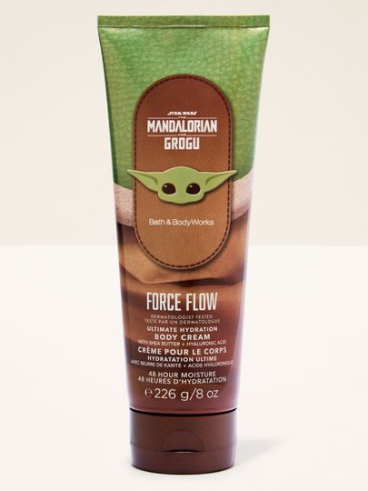 Tělový krém Force Flow Mandalorian & Grogu v zeleném tubusu