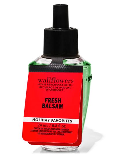 Wkład do wtyczki zapachowej „Fresh Balsam” o pojemności 24 ml, Bath & Body Works.