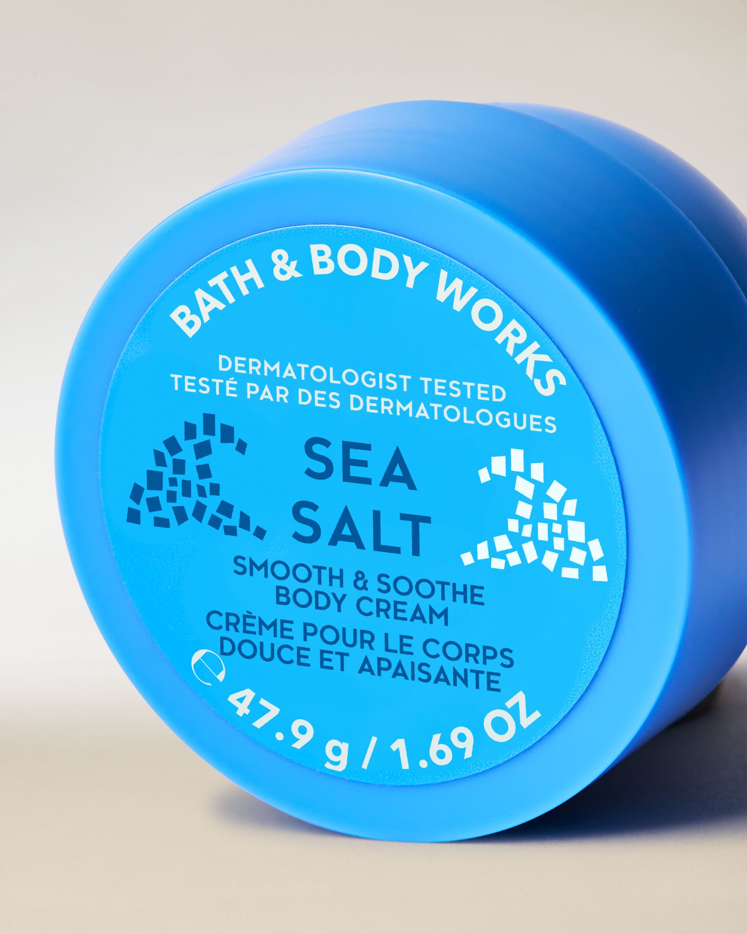 Tělový krém Sea Salt v modrém obalu