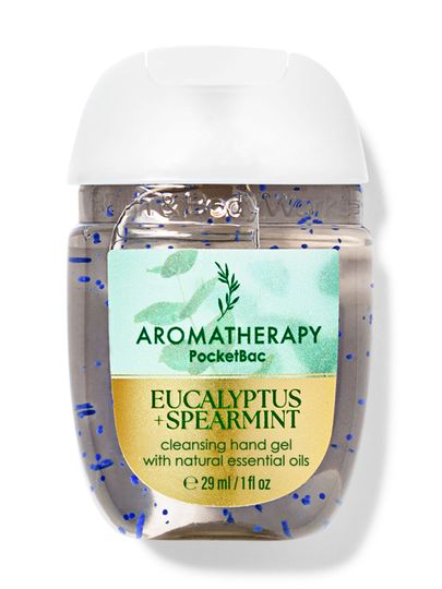 Eucalyptus + Spearmint – gel na ruce Bath & Body Works z kolekce Aromatherapy PocketBac s esenciálními oleji