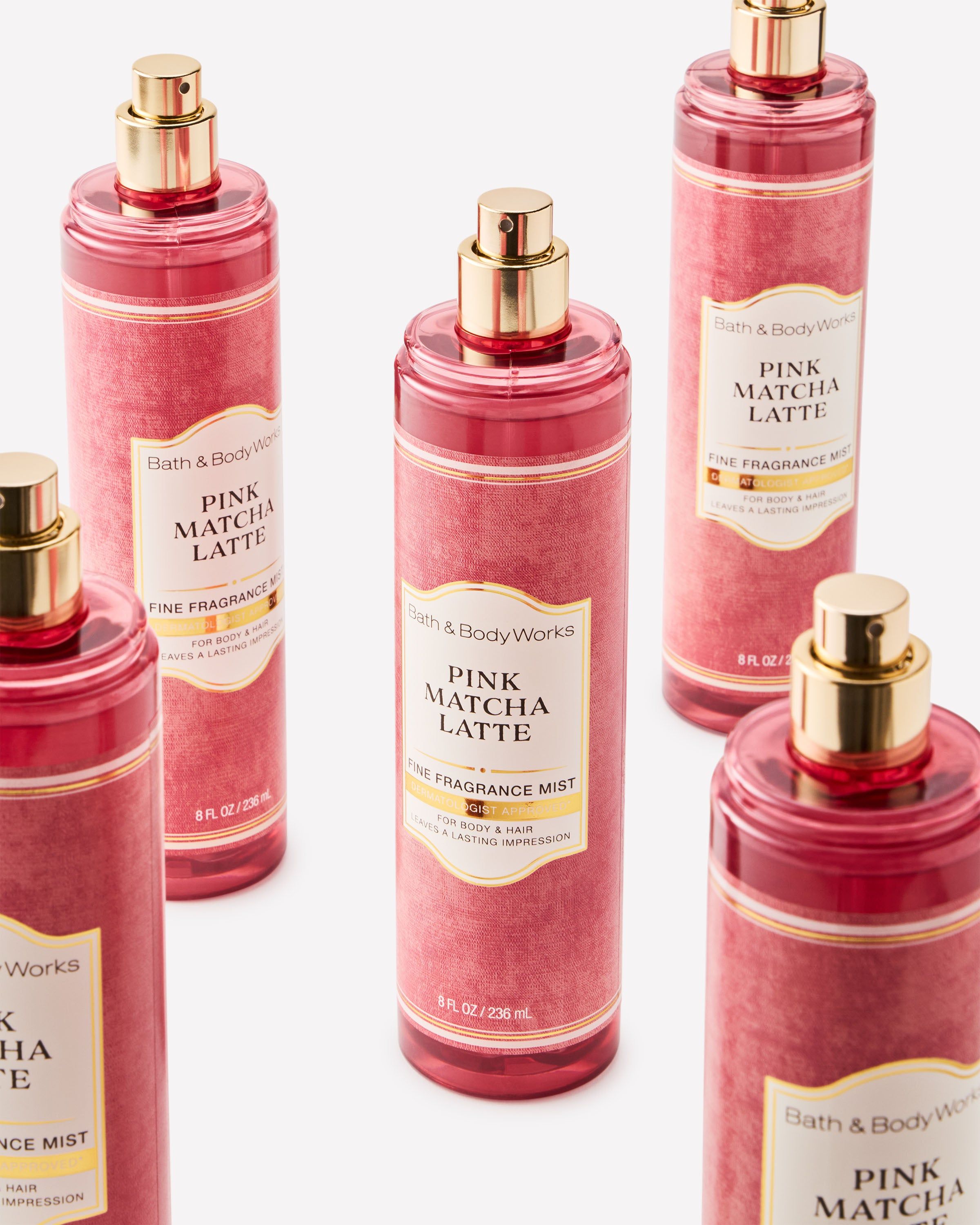 Tělová vonná mlha Pink Matcha Latte Bath & Body Works, 236 ml