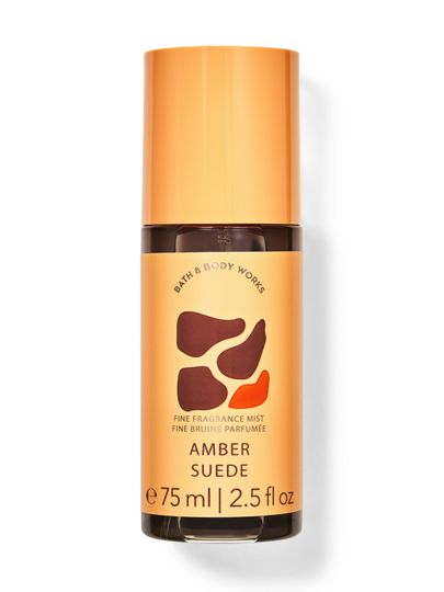 Amber Suede – voňavý sprej Bath & Body Works z kolekce inspirované teplem jantaru