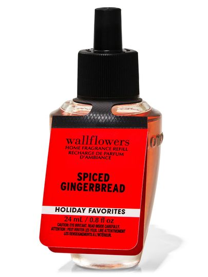 Wkład do wtyczki zapachowej „Spiced Gingerbread” o pojemności 24 ml, Bath & Body Works.