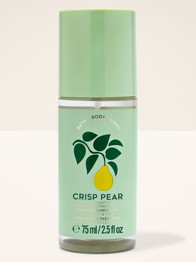 Parfémovaná mlha na tělo a vlasy Crisp Pear v zelené lahvi