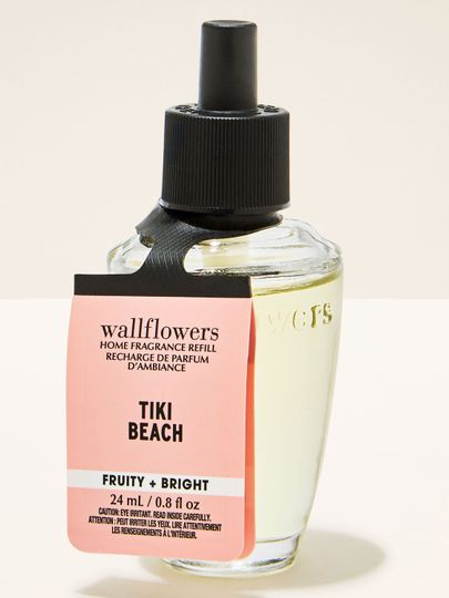 Náplň Wallflowers Tiki Beach – ovocná a jasná vůně v elegantní skleněné lahvičce.