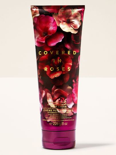 Tělový krém Covered in Roses – bohatá květinová vůně a hydratace od Bath & Body Works.