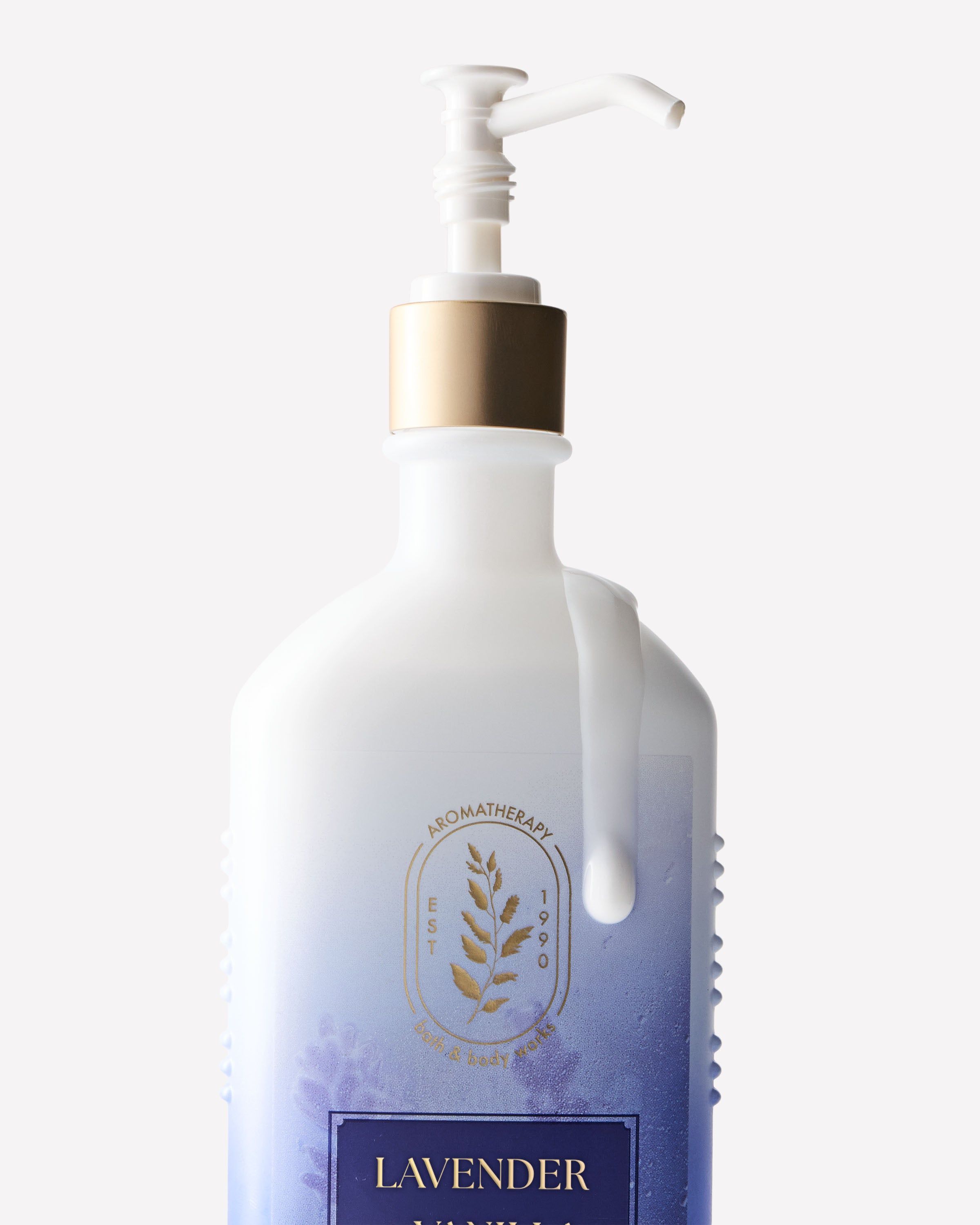 Tělové mléko Aromatherapy Lavender + Vanilla Bath & Body Works s pumpičkou