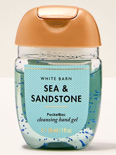 PocketBac White Barn Sea & Sandstone s tyrkysovým gelem a oranžovým víčkem, 29 ml.
