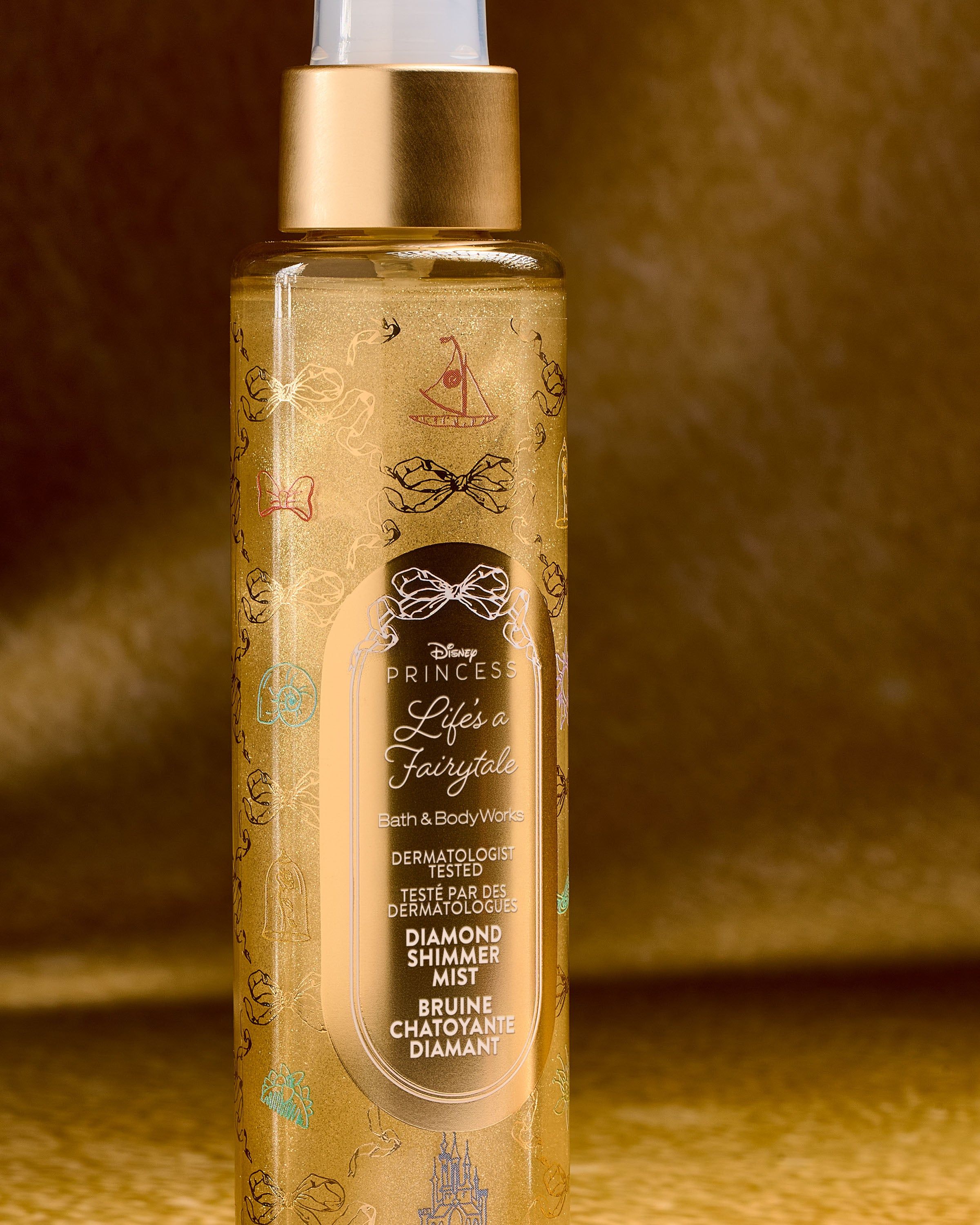 Třpytivý sprej Diamond z kolekce Disney Princess Life’s a Fairytale od Bath & Body Works.