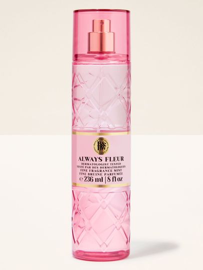 Always Fleur Bath & Body Works – dámská vonná mlha v růžovém fazetovém flakonu, 236 ml.