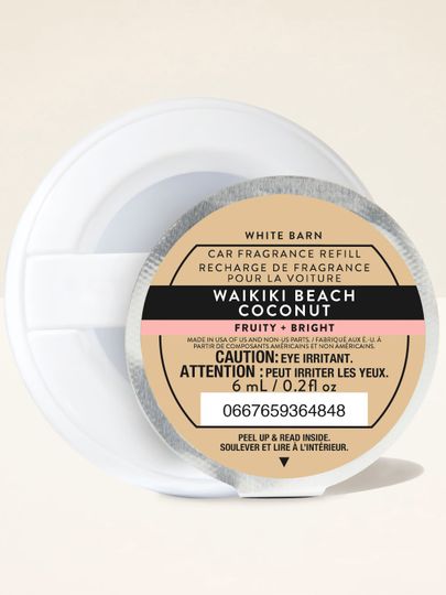Náplň do auta White Barn Waikiki Beach Coconut – tropická vůně v praktické kapsli.