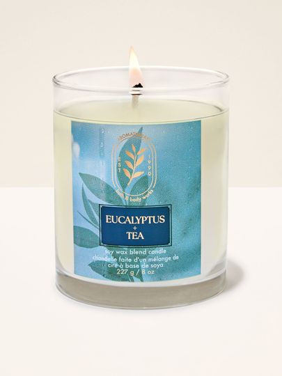 Eucalyptus + Tea – svíčka Bath & Body Works z aromaterapeutické kolekce