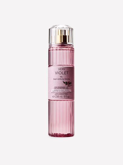 Tělová parfémová mlha Very Violet Bath & Body Works v růžovém flakonu