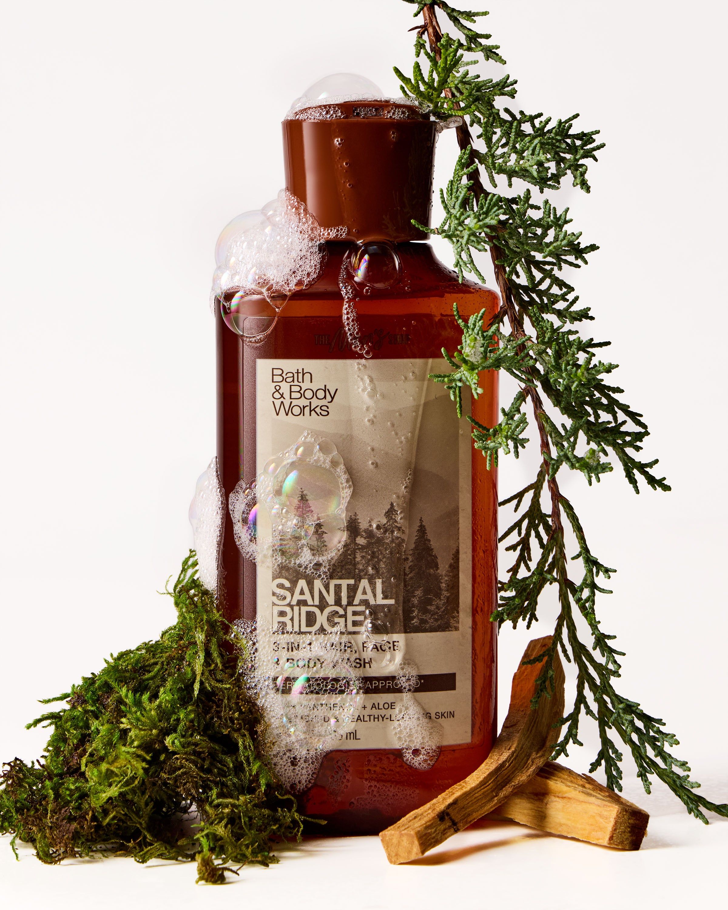 Mycí gel 3 v 1 na vlasy, obličej a tělo Santal Ridge Bath & Body Works Men's Shop