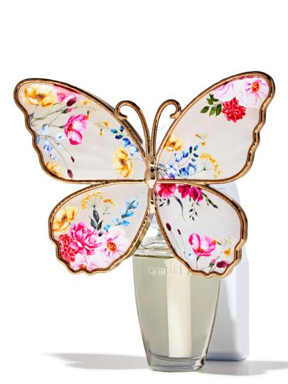 Elektrická vonná zásuvka Floral Butterfly Bath & Body Works s velkým květinovým motýlem