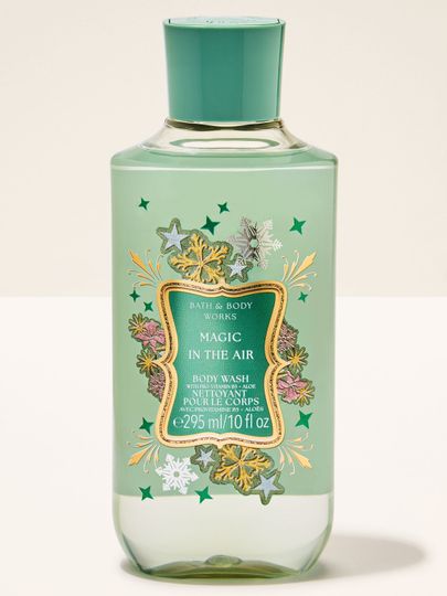Tělový krém Magic in the Air Bath & Body Works s motivem zlatých hvězd a zářivých detailů