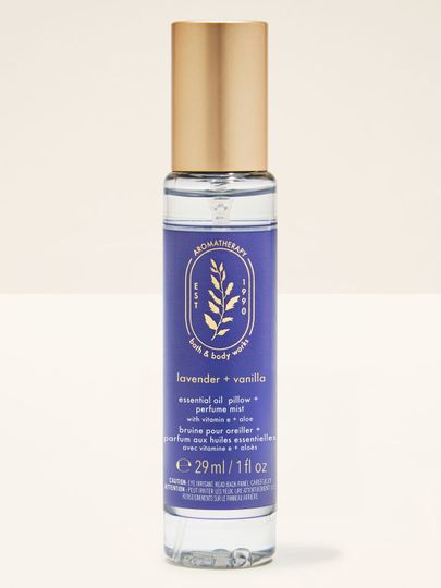 Lavender + Vanilla – sprej na polštář 29 ml Bath & Body Works z aromaterapeutické kolekce
