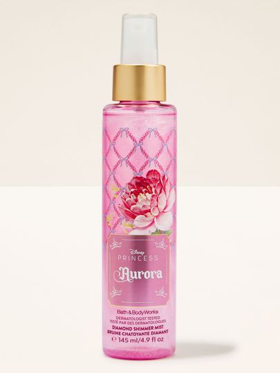 Aurora Diamond Shimmer Mist – růžový třpytivý flakon a lehká, pohádková svěžest.