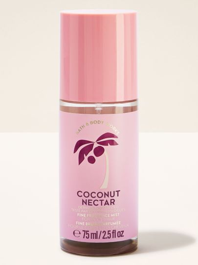 Parfémovaná mlha na tělo a vlasy Coconut Nectar v růžové lahvi