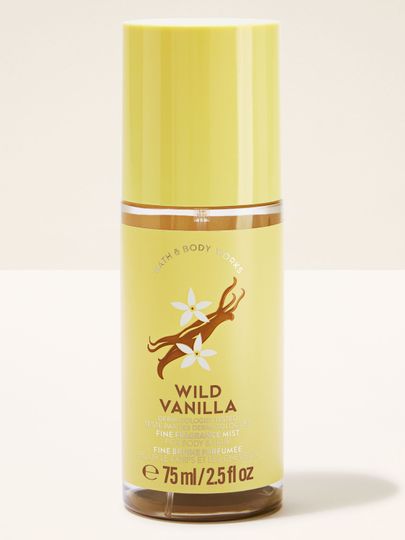 Parfémovaná mlha na tělo a vlasy Wild Vanilla ve žluté lahvi