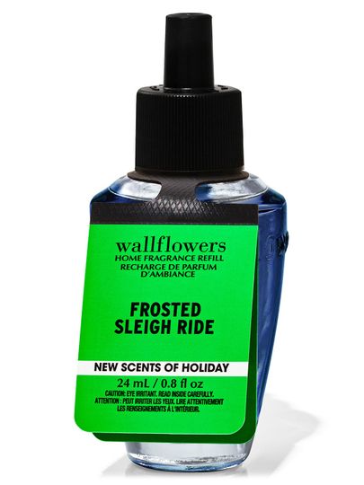 Wkład do wtyczki zapachowej „Frosted Sleigh Ride” o pojemności 24 ml, Bath & Body Works.